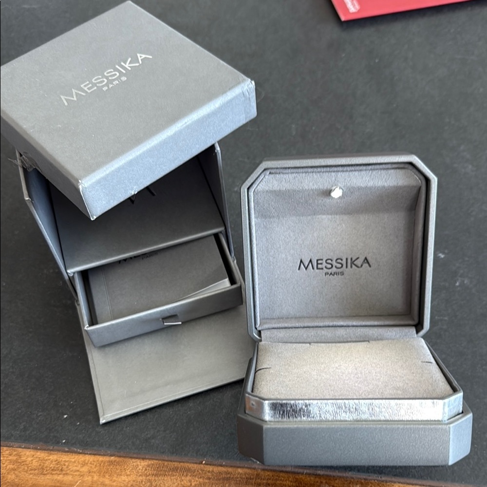 Messika Gray Jewelry Box Sleek Design for necklace , ring or bracelet